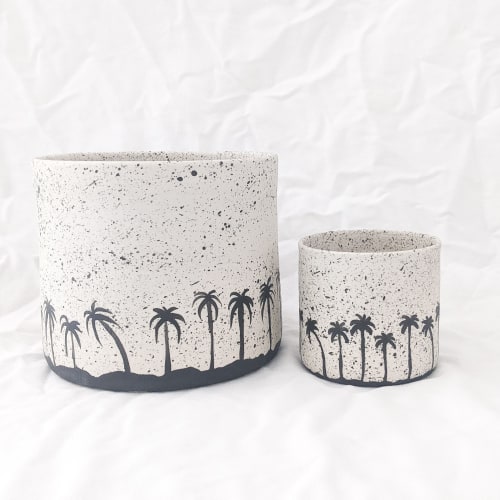 Palm Tree Planters | Vases & Vessels by btw Ceramics