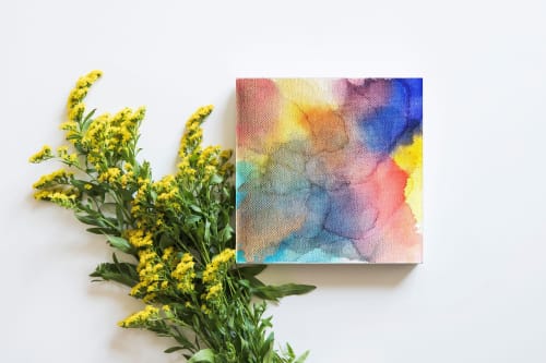 bending and bouncing | Mixed Media in Paintings by Megan Spindler