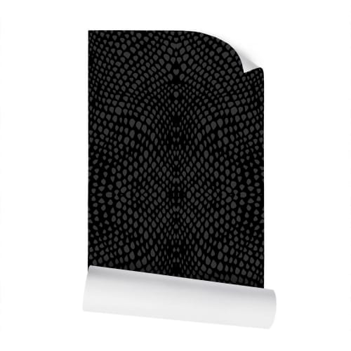 AEON Snake Skin Black Grey Wallpaper x Sean Martorana | Wall Treatments by Sean Martorana