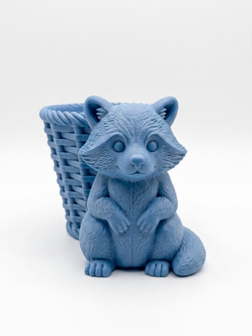 Raccoon Wicker Planter | Plant Stand in Plants & Landscape by Kimi Craft Corner