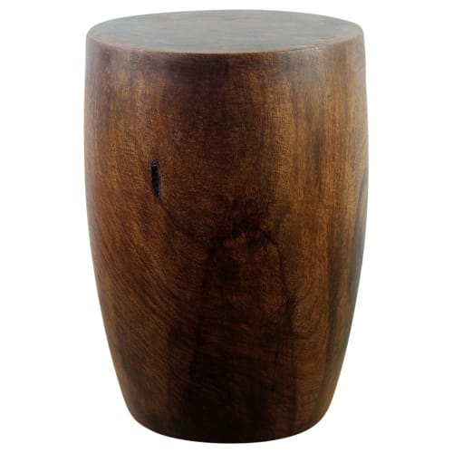 Haussmann® Mango Wood Merlot End table 15 in D x 20 in | Tables by Haussmann®