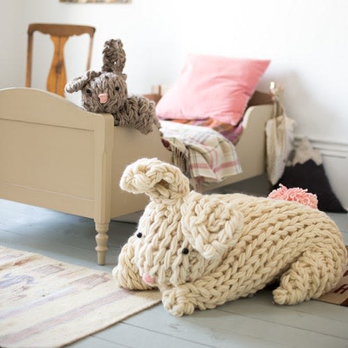 Giant Arm Knit Bunny DIY KIT - Large | Decorative Objects by Flax & Twine