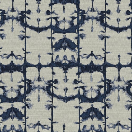 Sunbrella® Woven Fabric Itajime, Midnight | Linens & Bedding by Philomela Textiles & Wallpaper