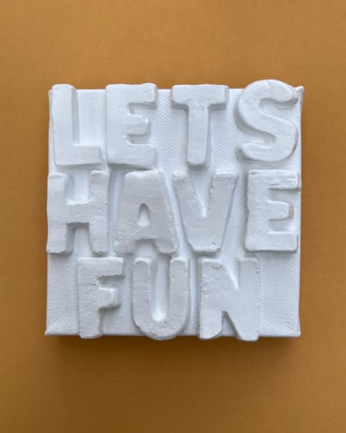 Lets Have Fun 4" x 4" | Paintings by Emeline Tate