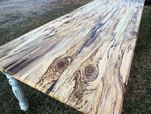 Spalted Maple Farmhouse Table | Tables by Hazel Oak Farms