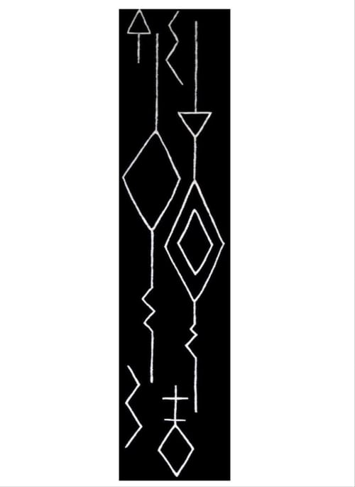 Black Nikki Handwoven Kilim Rug | Runner Rug in Rugs by Mumo Toronto