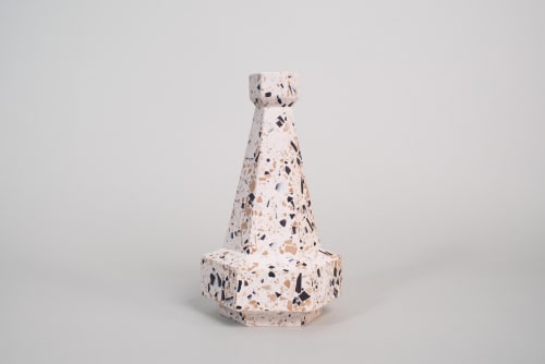 Vase Hexad 06 - Neutral Terrazzo | Vases & Vessels by Tropico Studio