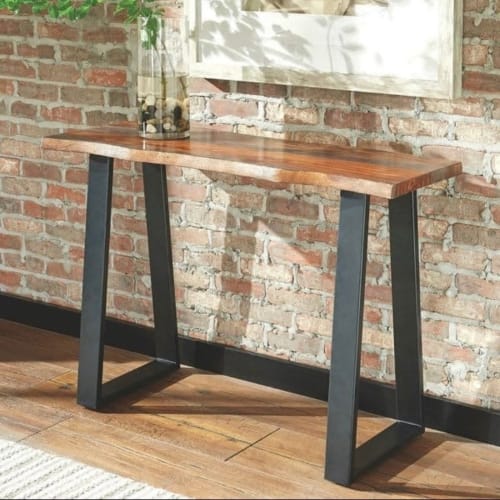 Wood Console Table Custom Live Edge Walnut | Tables by Ironscustomwood