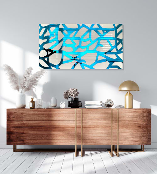 Large Mirrored Acrylic Wall Art / Custom Colors / Made In US | Wall Hangings by uniQstiQ