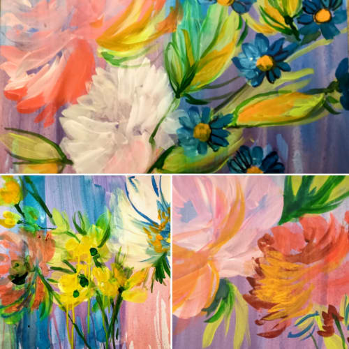 Twilight Tryptic | Oil And Acrylic Painting in Paintings by Colleen Sandland Beatnik