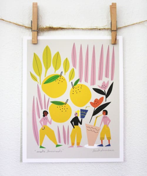 Make Lemonade Print | Prints by Leah Duncan