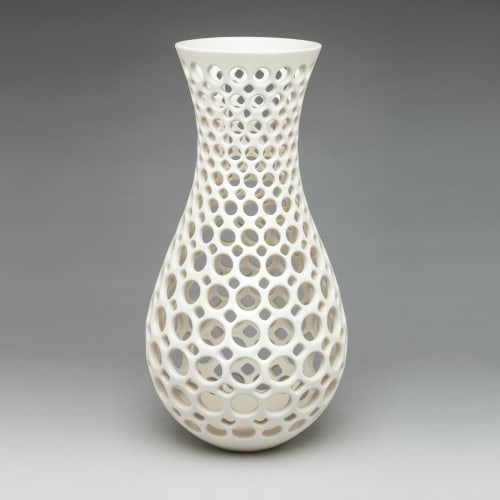 Curvy Lace Vessel | Vase in Vases & Vessels by Lynne Meade
