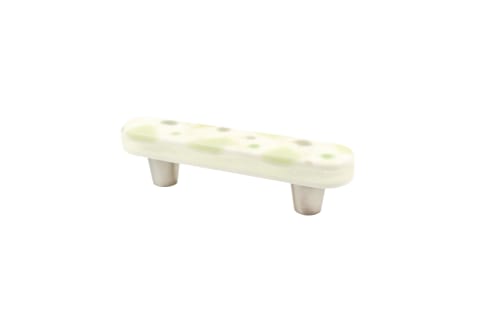 Terrazzo Tea Green 3" CC Oblong Pull | Hardware by Windborne Studios