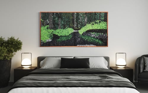 The woods are lovely, dark and deep | Wall Hangings by StainsAndGrains