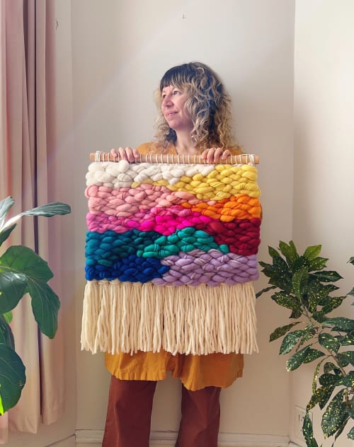 RAINBOW woven wall hanging | Macrame Wall Hanging in Wall Hangings by Nova Mercury Design
