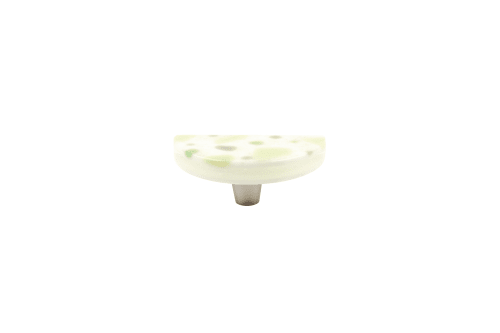 Terrazzo Tea Green Half Moon Knob | Hardware by Windborne Studios