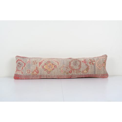 Vintage Pastel Gray Bohemian Rug Pillow, Carpet Cushion Cove | Pillows by Vintage Pillows Store