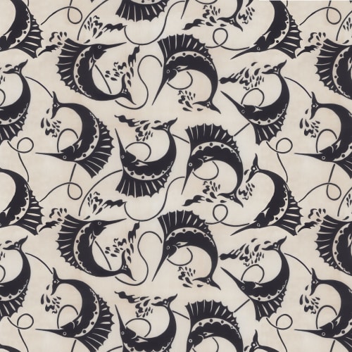 Tropical Sailfish | Wallpaper in Wall Treatments by Wallcovetings by Brenda Houston
