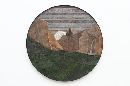 Yosemite Valley 32"Dia | Wall Sculpture in Wall Hangings by Craig Forget