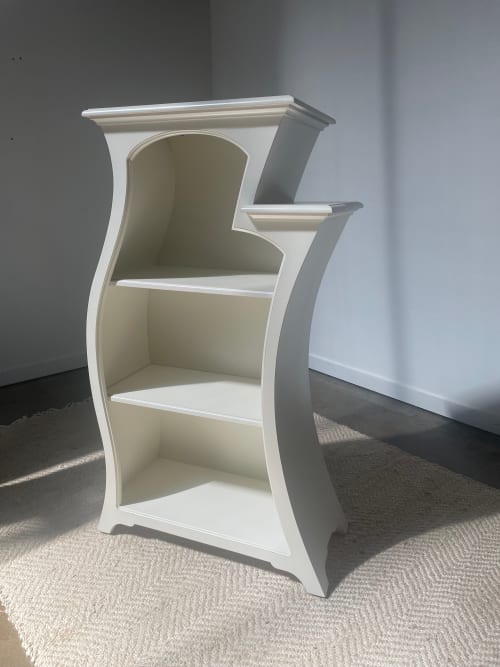 Bookcase No. 2 - Custom Color - SW 7009 Pearly White | Book Case in Storage by Dust Furniture