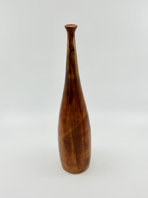 Shino bottleneck No. 13 | Vases & Vessels by Dana Chieco