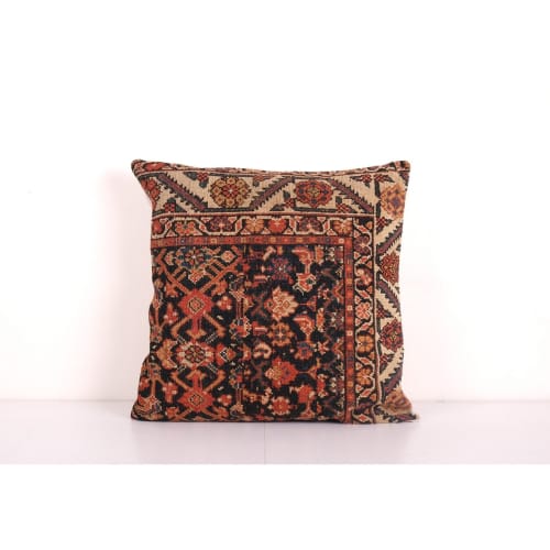 Vintage Carpet Rug Pillow Cover Made from a Caucasian Kazak | Pillows by Vintage Pillows Store
