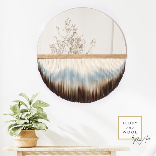 Extra Large Handmade Fringe Mirror | Decorative Objects by Rianne Aarts