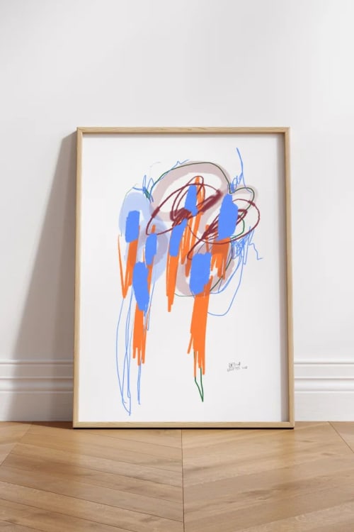 Flores y Vino Giclée Fine Art Print | Prints in Paintings by OWO Ceramics