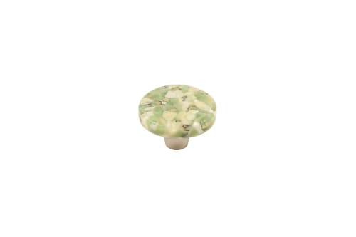 Pebble Pistachio Cream Round Knob | Hardware by Windborne Studios
