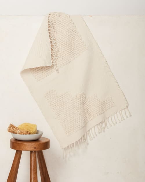 Steps Mat - Cream | Rugs by MINNA