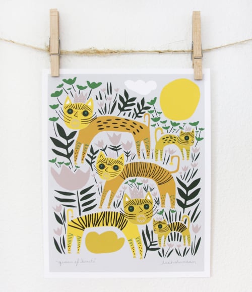 Queen of Beasts Print | Prints by Leah Duncan