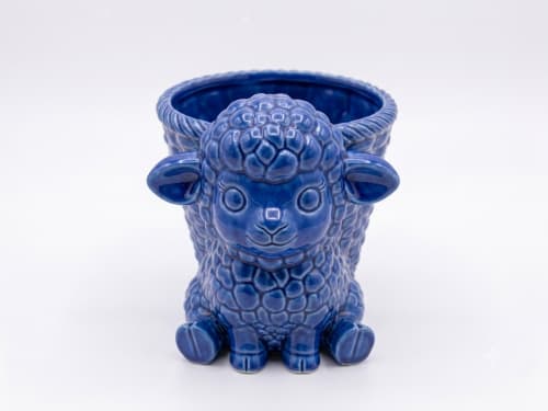 Sheep Wicker Planter | Plant Stand in Plants & Landscape by Kimi Craft Corner