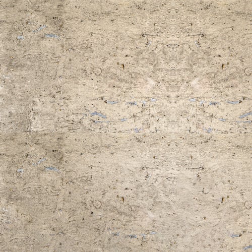 *Lisbon - Leathered Beige Over Silver Leaf | Wallpaper in Wall Treatments by Wallcovetings by Brenda Houston