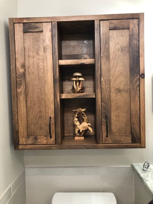 Model #1049 - Over the toilet cabinet | Storage by Limitless Woodworking