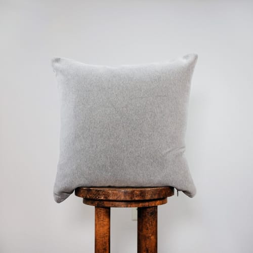 Hippopotamus Grey Velvet Pillow 18x18 | Pillows by Vantage Design