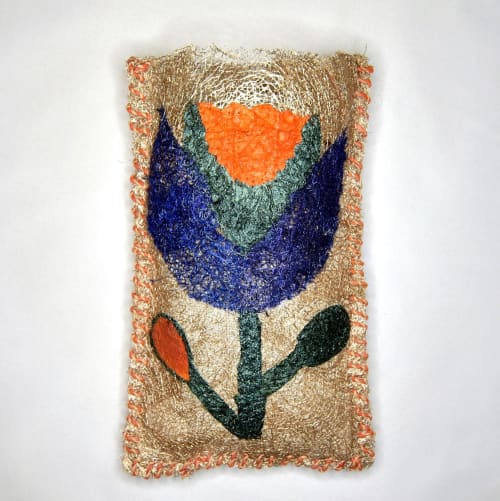 Wild Silk Lavender Sachet  - Dayflower | Ornament in Decorative Objects by Tanana Madagascar