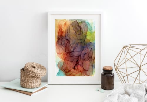 find flow in the unfolding | Watercolor Painting in Paintings by Megan Spindler
