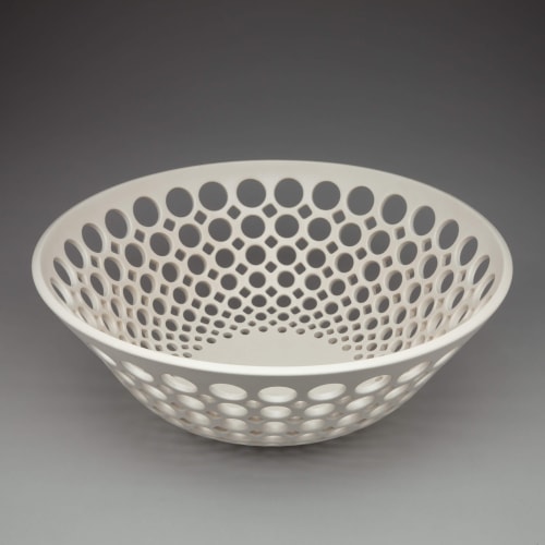 Lace Round Bowl | Decorative Bowl in Decorative Objects by Lynne Meade