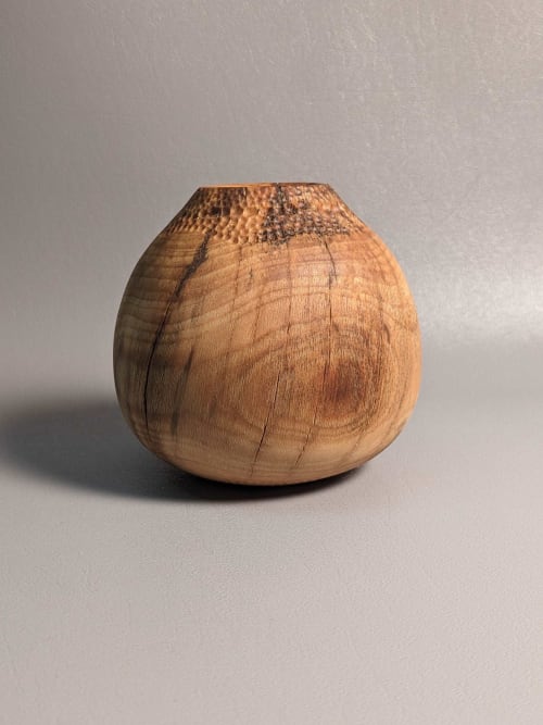 Spalted Birch Hollow Form 2 | Ornament in Decorative Objects by Wood Alchemist Studio