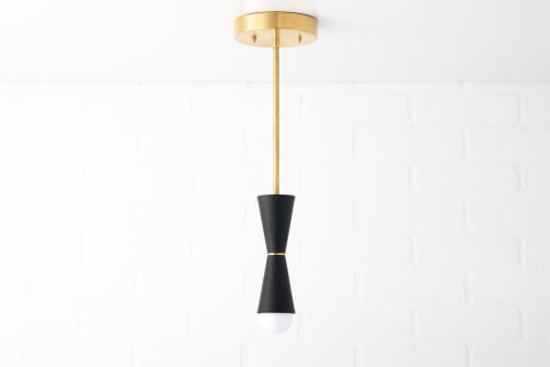 Cone Pendant - Brass Pendant Light - Model No. 2387 | Pendants by Peared Creation