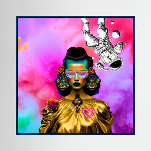 Her Heart Is Neon | Digital Art in Art & Wall Decor by Heirloom Wild by Candace Marquette