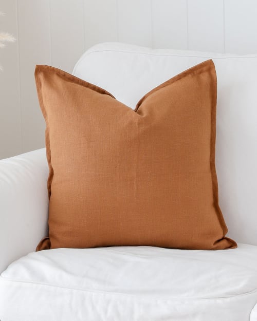 Deco Pillow Cover With Buttons | Pillows by MagicLinen