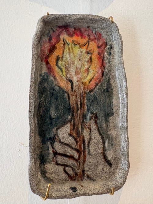 A fire keeps the world | Decorative Plate in Decorative Objects by Eric Farache Artist