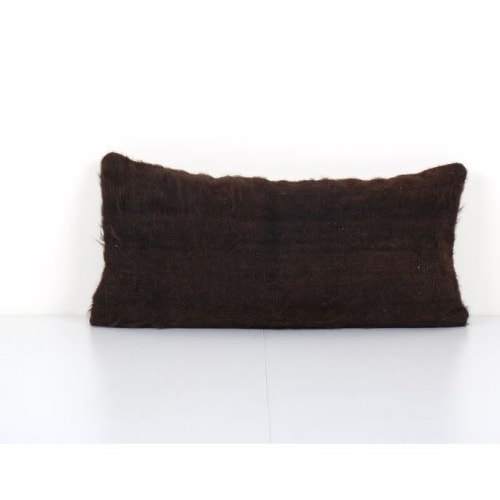 Vintage Turkish Goat Hair Siirt Shaggy Woven Kilim Pillow Co | Cushion in Pillows by Vintage Pillows Store