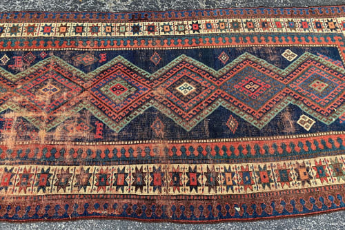 Jommi | 4.5 x 8.11 | Mesmerizing Geometric Antique Tribal | Area Rug in Rugs by The Loom House