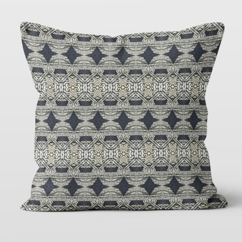 Salzburg Cotton Linen Throw Pillow Cover | Pillows by Brandy Gibbs-Riley