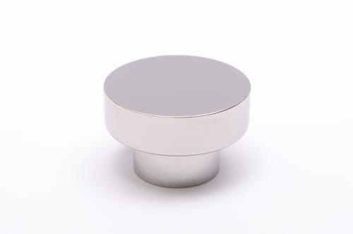 Dot 30 Polished Stainless Steel Knob | Hardware by Windborne Studios