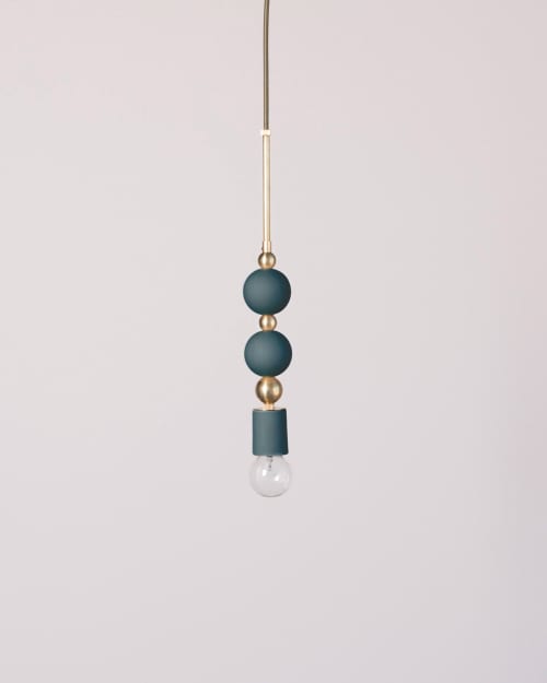 Beaded Pendant Lamp (Sphere) | Pendants by Pigeon Toe Ceramics