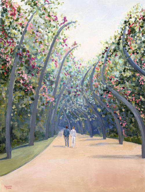 South Bank Arbour Walk | Oil And Acrylic Painting in Paintings by Meredith H
