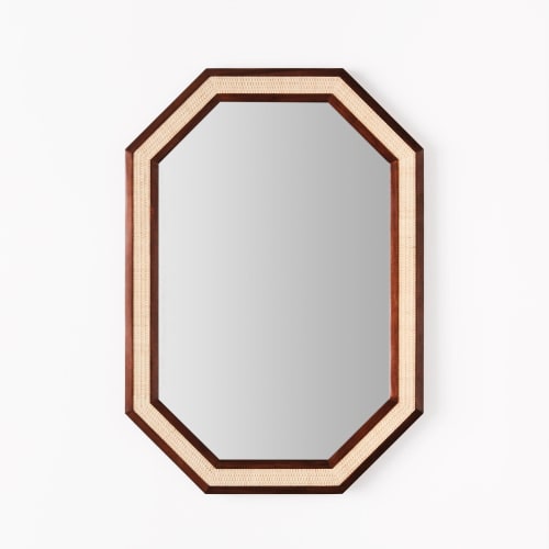 Rattan Mirror Small | Work by District Loom